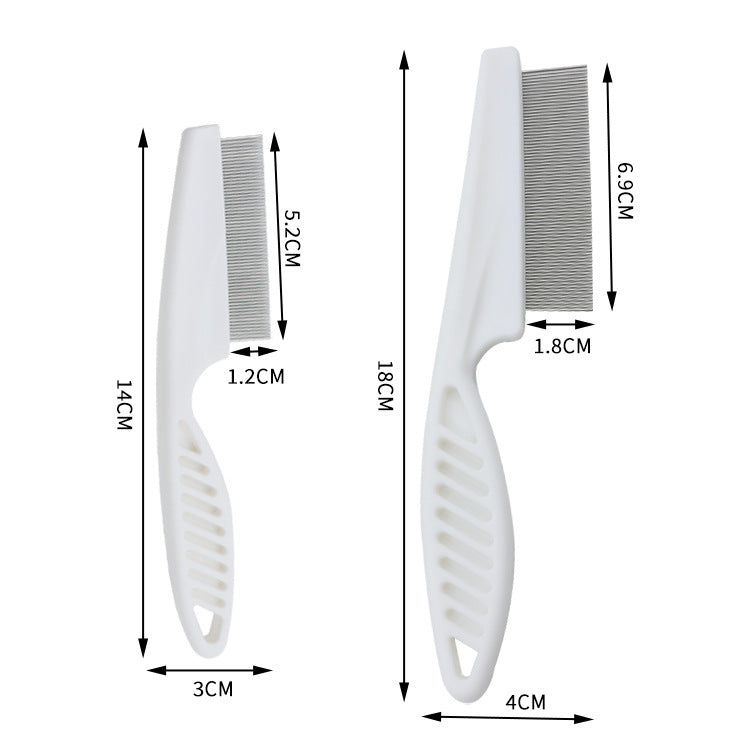 Premium Stainless Steel Pet Grooming Comb – Flea & Tangle Remover for Long and Short-Haired Cats and Dogs | Portable, Washable Pet Care Tool