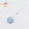 Playful Bell Cat Teaser with Rabbit Fur